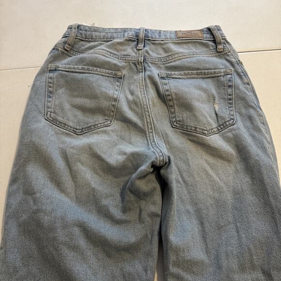 Hollister Women's Ultra High Rise Dad Jeans Distressed Cotton Blue Size 3R / 31L - Picture 5 of 5